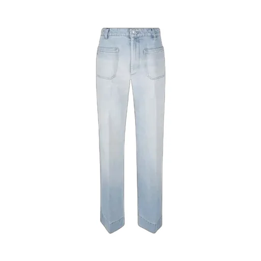 Victoria Beckham Patch-Pocket Straight Leg Jeans