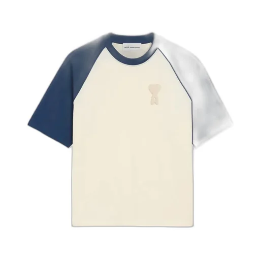 Ami Paris Logo Patch Crewneck T-Shirt