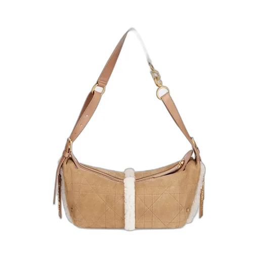 Dioralps Small D-Journey Bag In Suede Lambskin