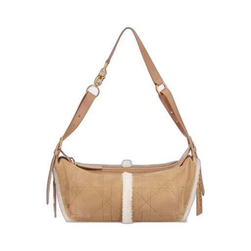 Dioralps Small D-Journey Bag In Suede Lambskin