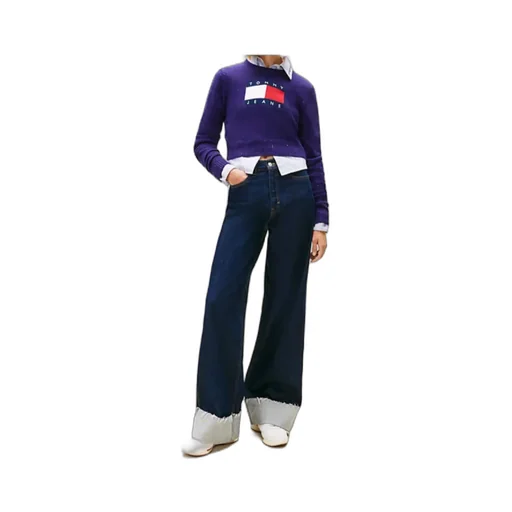 Tommy Jeans Tommy Flag Sequin Slim Jumper