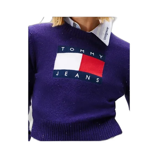Tommy Jeans Tommy Flag Sequin Slim Jumper