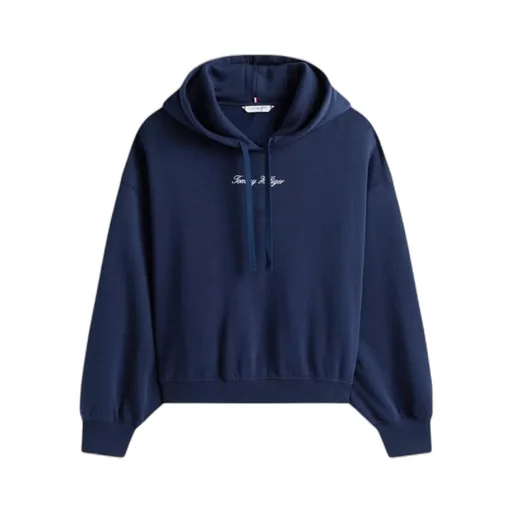 Textured Logo Relaxed Hoody