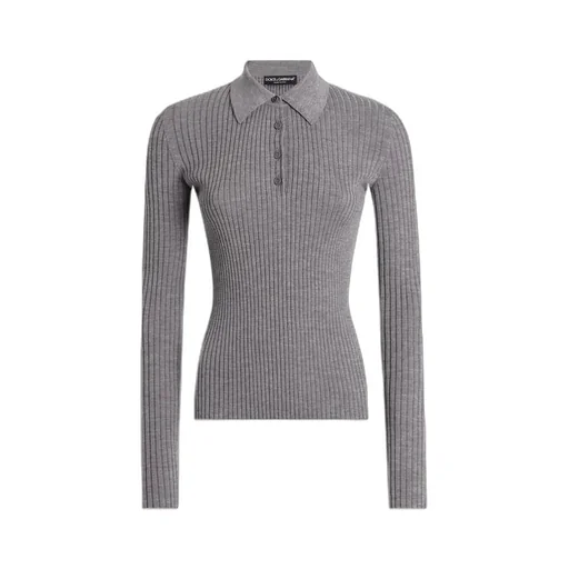 Ribbed Polo Top