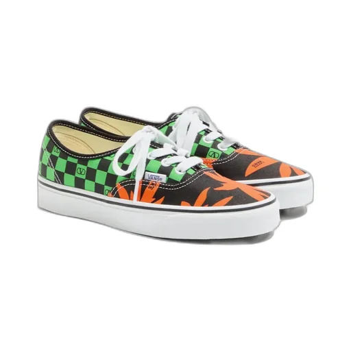 Printed Lace-Up Low-Top Casual Shoes