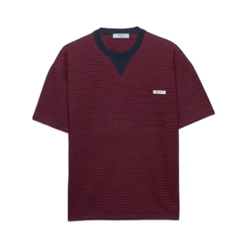 Prada Striped Crewneck T-Shirt