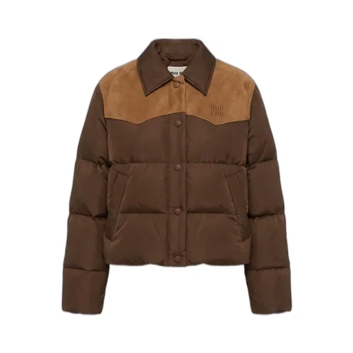 Miu Miu Two-Toned Blouson Down Jacket