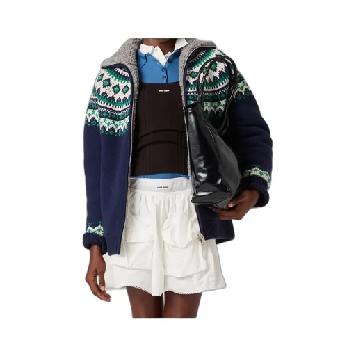 Miu Miu Zip-Up Cardigan