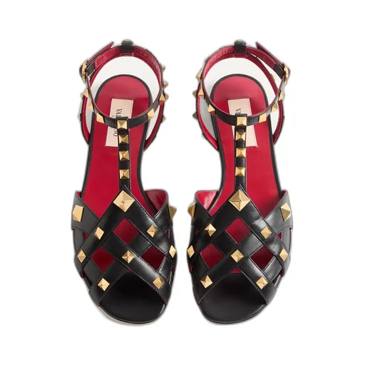 Valentino	Garavani Studdy Buckled Sandals