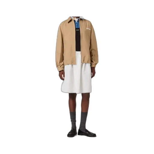 Miu Miu Long-Sleeved Zip-Up Windbreaker