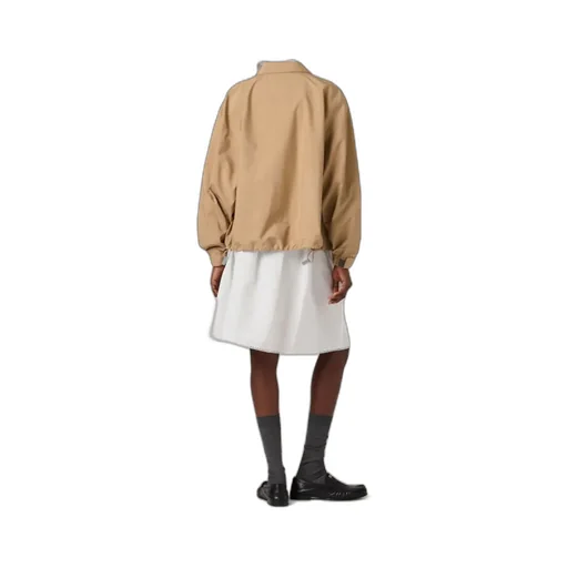Miu Miu Long-Sleeved Zip-Up Windbreaker