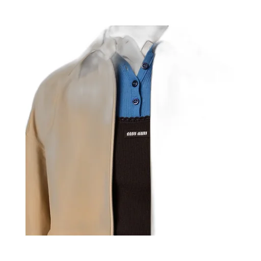 Miu Miu Long-Sleeved Zip-Up Windbreaker