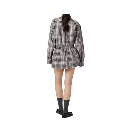 Miu Miu Button-Up Checked Shirt