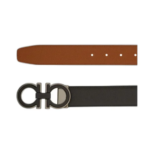 Reversible And Adjustable Gancini Belt