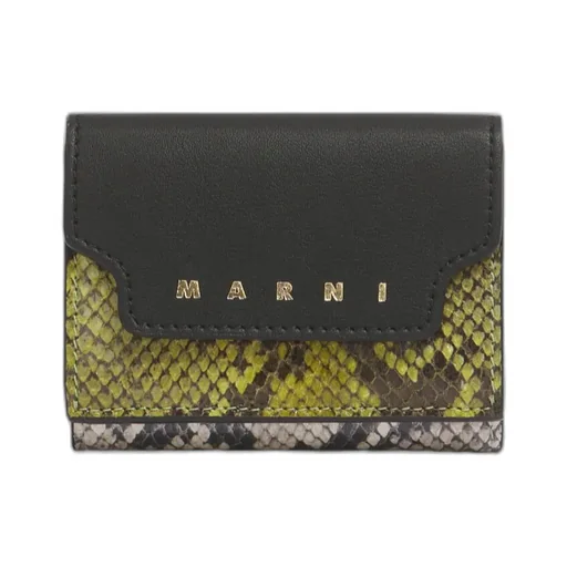 Marni Logo Lettering Embossed Wallet