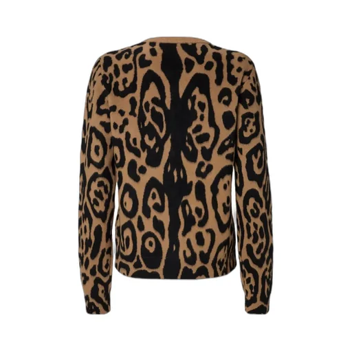 Fendi Animal Printed Crewneck Cardigan