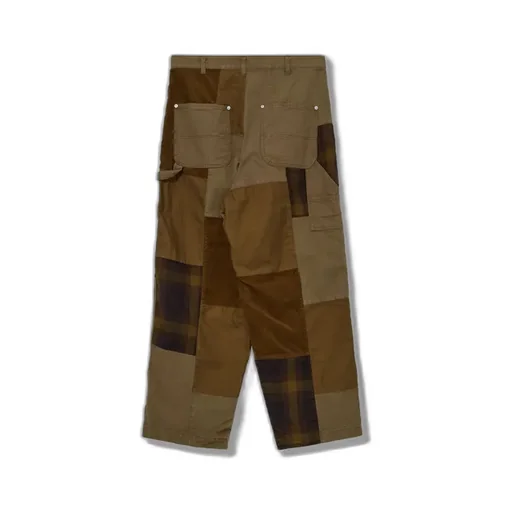 Patchwork Wide-Leg Pants