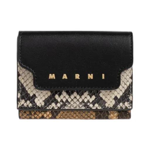 Marni Logo Lettering Embossed Wallet