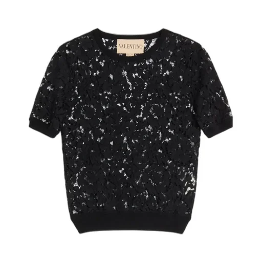 Valentino	Crewneck Lace Top