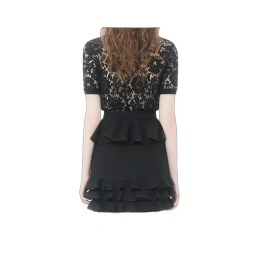 Valentino	Crewneck Lace Top