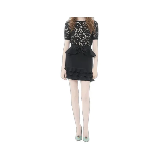 Valentino	Crewneck Lace Top