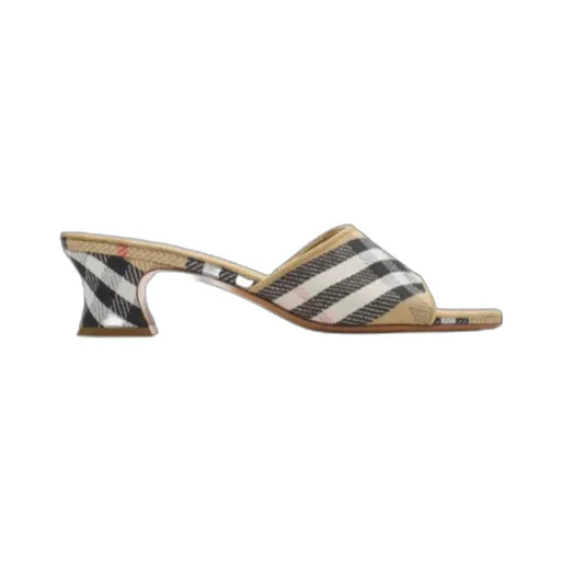 Burberry Check Sloane Mules