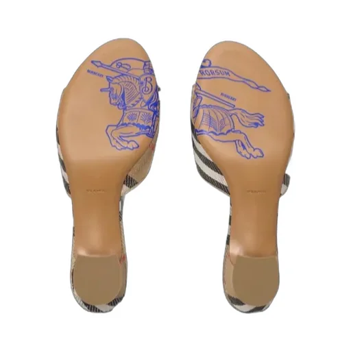 Burberry Check Sloane Mules