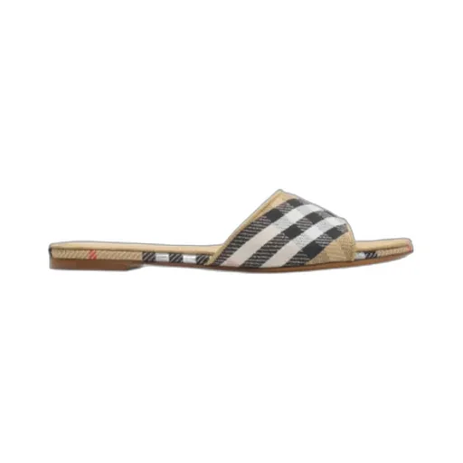 Burberry Check Sloane Slides
