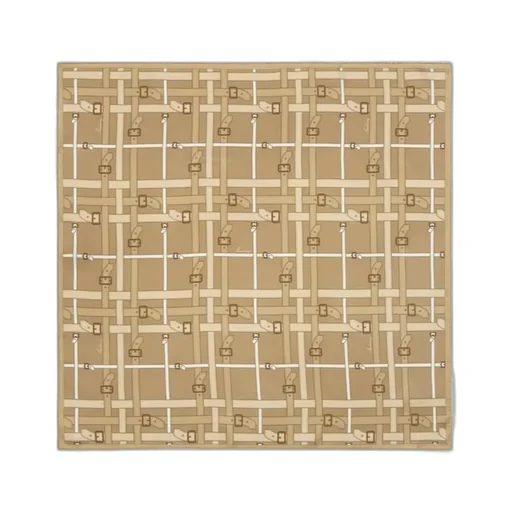 Belt Check Silk Scarf