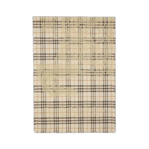 Burberry Wide Ekd Check Frayed-Edege Scarf