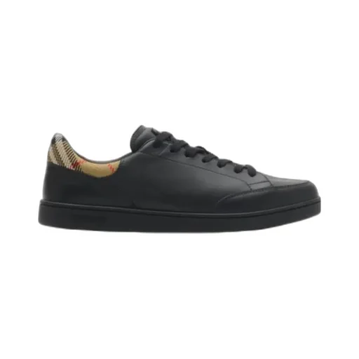 Burberry Set Checked Lace-Up Sneakers