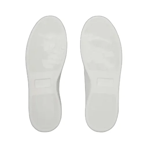 Burberry Checked Heel Leather Low-Top Sneakers
