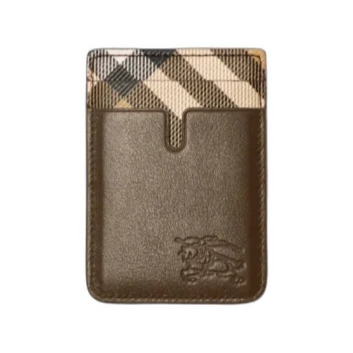 Burberry Pop Check Magnetic Card Case