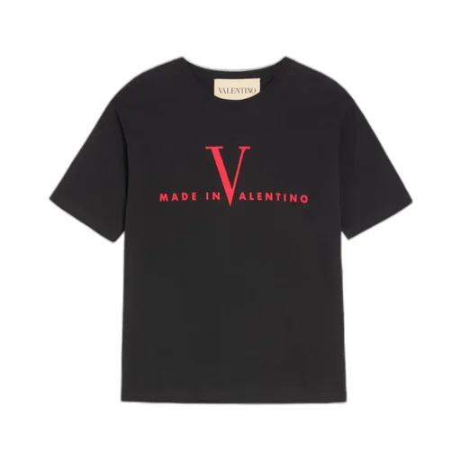 Valentino Logo Printed Crewneck T-Shirt