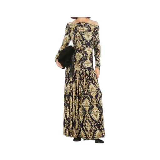 Arabesque Off-Shoulder Maxi Dress