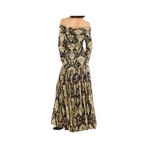 Arabesque Off-Shoulder Maxi Dress