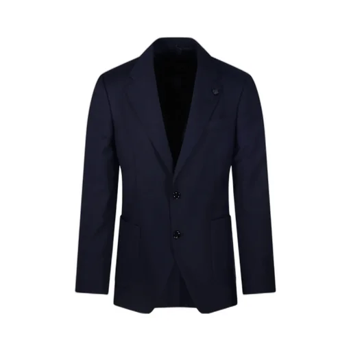 Lardini Virgin Wool Single-Breasted Jacket