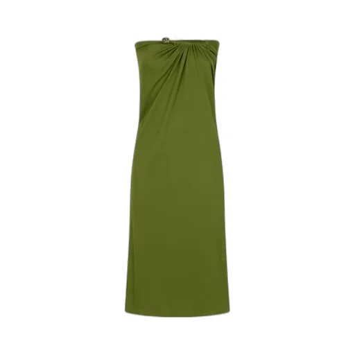 Ribbed Gathered-Effect Skirt