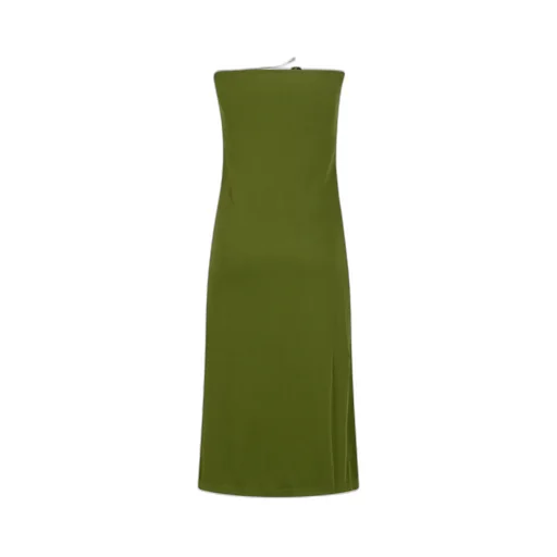 Ribbed Gathered-Effect Skirt