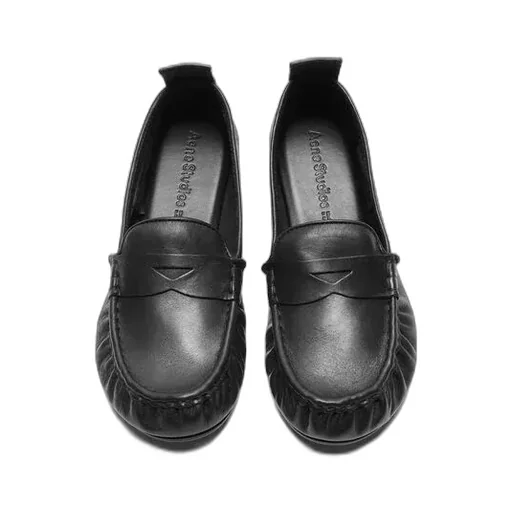 Penny-Slot Leather Loafers