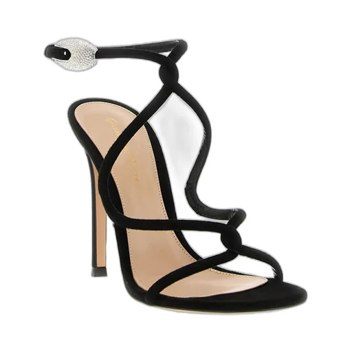 Gianvito Rossi Open Toe Strappy Heeled Sandals