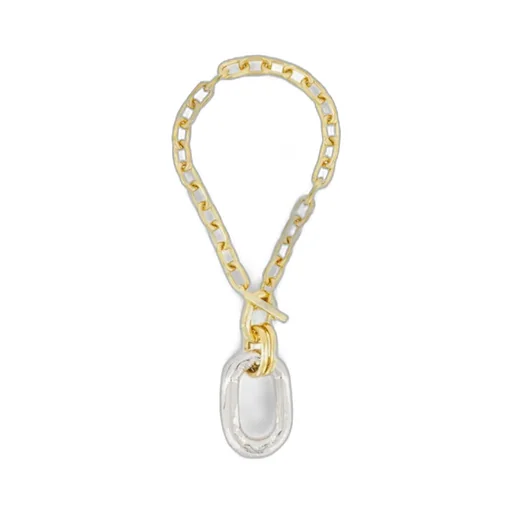 Rabanne Chunky-Chain Oval Detail Necklace