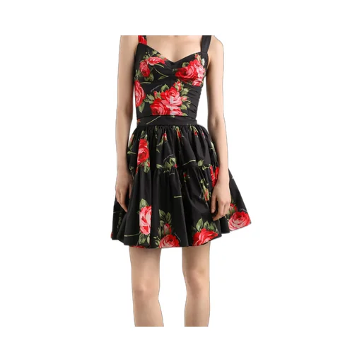 Tiered Floral Mini Skirt