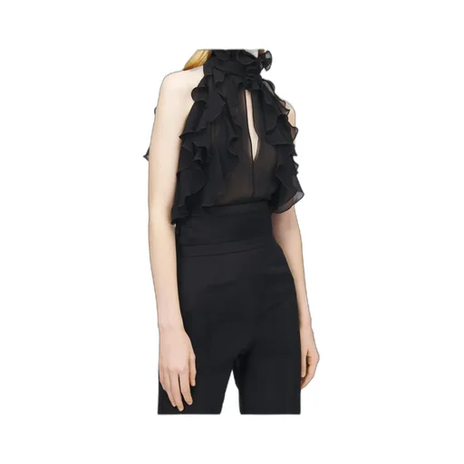 Alexander Mcqueen Ruffled Sleeveless Top