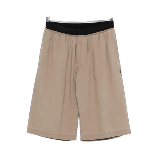 Mm6 Maison Margiela Logo Patch Elasticated Shorts