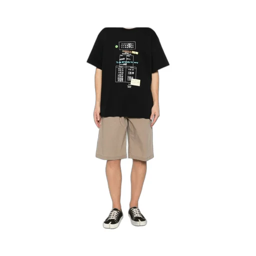 Mm6 Maison Margiela Logo Patch Elasticated Shorts