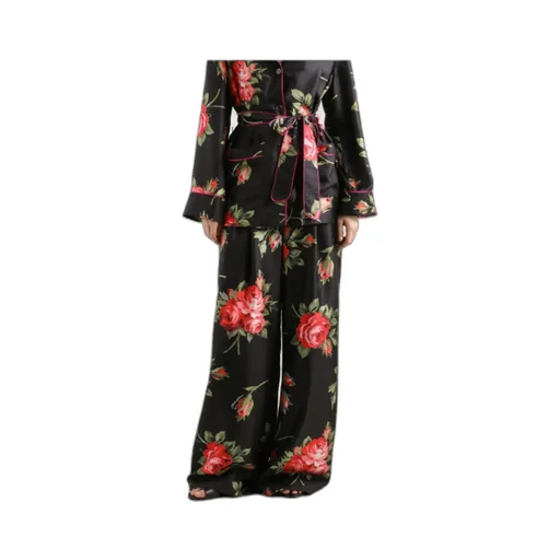 Dolce & Gabbana Floral Wide-Leg Pants