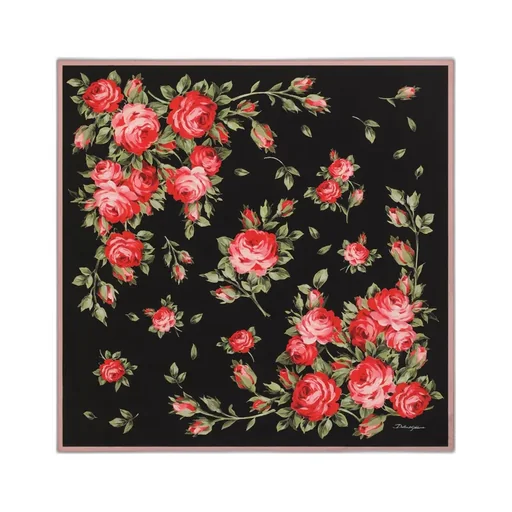 Dolce & Gabbana Floral Printed Square Scarf