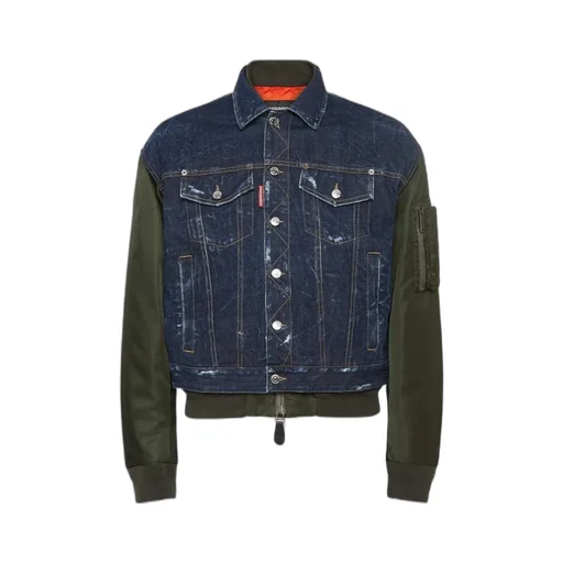 Distressed Detail Casual Jacket