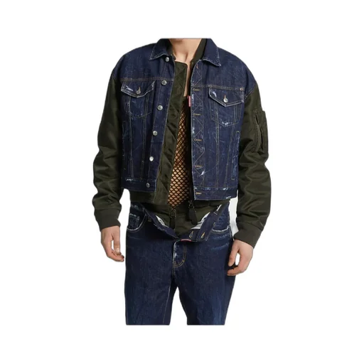 Distressed Detail Casual Jacket